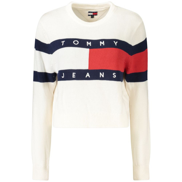 Tommy Hilfiger White Cotton Women Sweater Tommy Hilfiger White Cotton Women Sweater