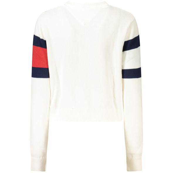 Tommy Hilfiger White Cotton Women Sweater Tommy Hilfiger White Cotton Women Sweater