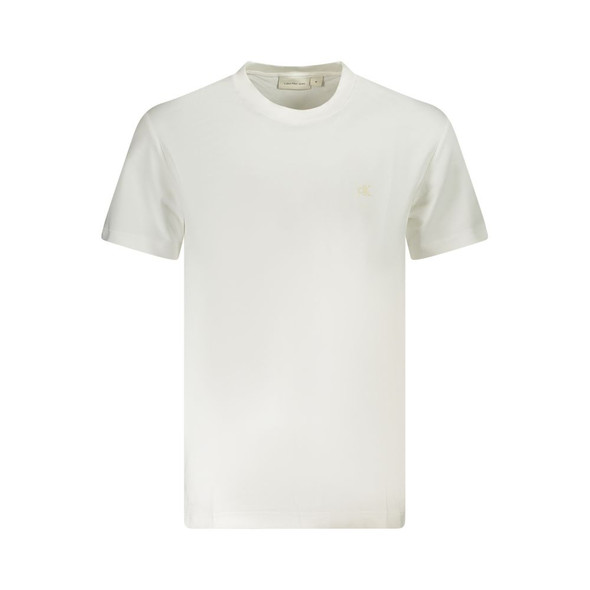Calvin Klein White Cotton Men T-Shirt CA-36272 Calvin Klein White Cotton Men T-Shirt CA-36272