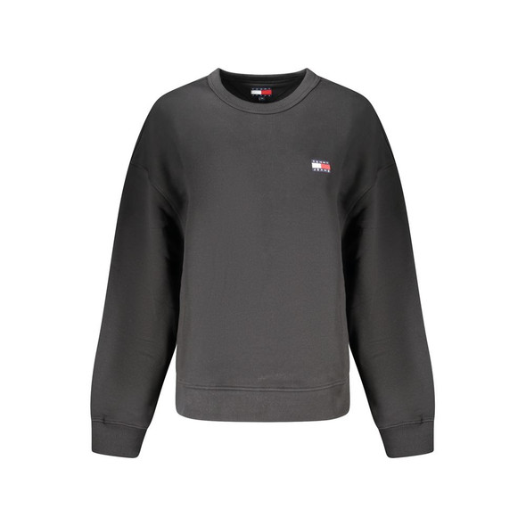 Tommy Hilfiger Black Cotton Women Sweater TO-36247 Tommy Hilfiger Black Cotton Women Sweater TO-36247