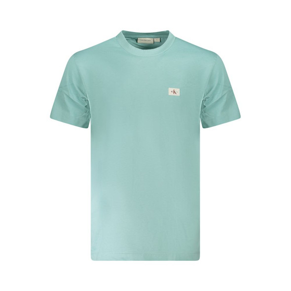 Calvin Klein Light Blue Cotton Men T-Shirt Calvin Klein Light Blue Cotton Men T-Shirt