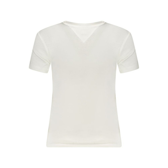 Tommy Hilfiger White Cotton Tops & T-Shirt TO-36242 Tommy Hilfiger White Cotton Tops & T-Shirt TO-36242