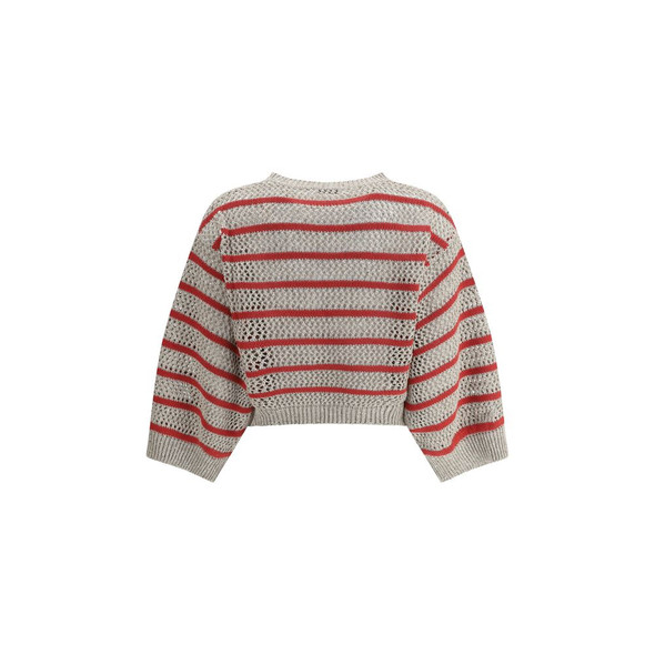 Sweater in perforated knit Sweater in perforated knit