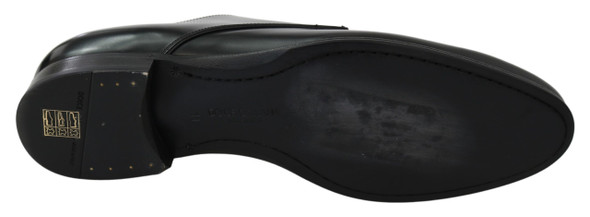 Dolce & Gabbana Derby Napoli Black Leather Dress Formal Shoes Dolce & Gabbana Derby Napoli Black Leather Dress Formal Shoes