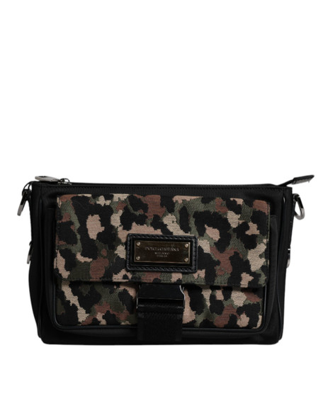 Dolce & Gabbana Multicolor Leopard Jacquard Crossbody Bag BAG4313 Dolce & Gabbana Multicolor Leopard Jacquard Crossbody Bag BAG4313