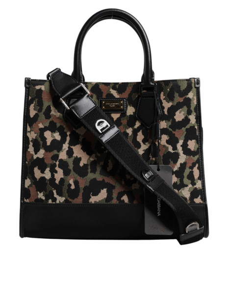 Multicolor Leopard Shopping Tote Shoulder Bag Multicolor Leopard Shopping Tote Shoulder Bag