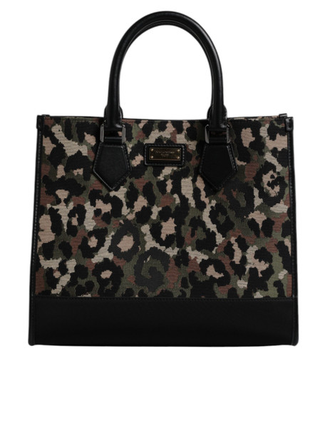 Dolce & Gabbana Multicolor Leopard Shopping Tote Shoulder Bag BAG4371 Dolce & Gabbana Multicolor Leopard Shopping Tote Shoulder Bag BAG4371