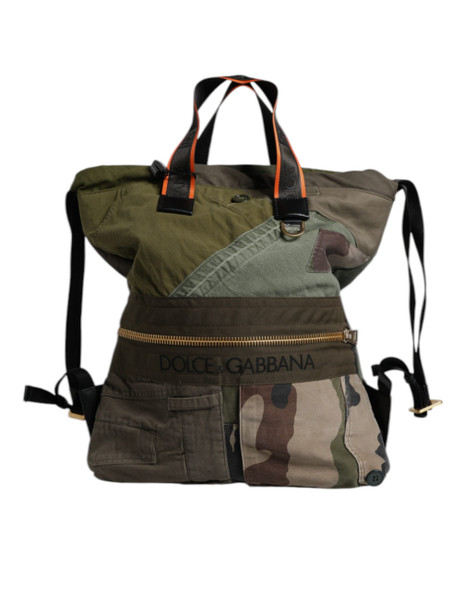 Military Green Patchwork Rucksack Backpack Bag BAG4403 Military Green Patchwork Rucksack Backpack Bag BAG4403