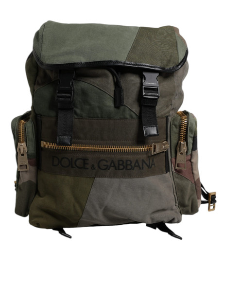 Military Green Patchwork Travel Backpack Bag BAG4453 Military Green Patchwork Travel Backpack Bag BAG4453