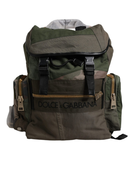 Military Green Patchwork Travel Backpack Bag BAG4454 Military Green Patchwork Travel Backpack Bag BAG4454