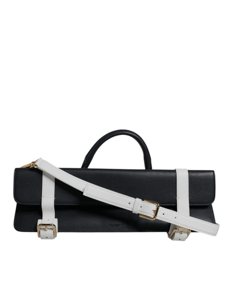 Blue White Calfskin Leather Crossbody Shoulder Bag Blue White Calfskin Leather Crossbody Shoulder Bag