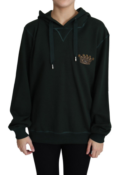 Dark Green Crown Embroidery Hoodie Dark Green Crown Embroidery Hoodie