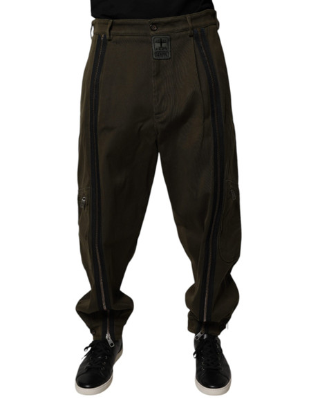 Dark Brown Cotton Jogger Cargo Pants Dark Brown Cotton Jogger Cargo Pants