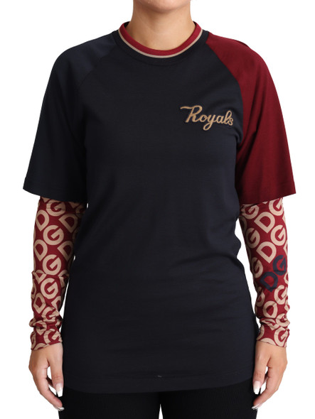 Dolce & Gabbana Multicolor Royals Crewneck Pullover Sweater Dolce & Gabbana Multicolor Royals Crewneck Pullover Sweater