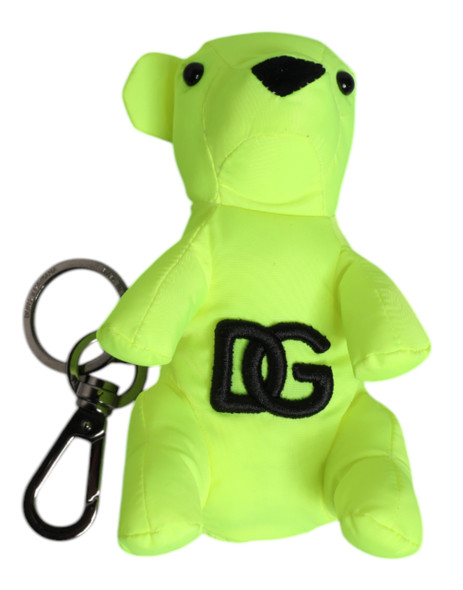Green Bear Embroidered Logo Keychain Clasp Keyring Green Bear Embroidered Logo Keychain Clasp Keyring