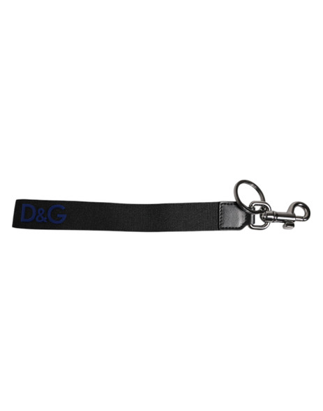 Black Logo Nylon Silver Brass Men Holder Keychain Keyring Black Logo Nylon Silver Brass Men Holder Keychain Keyring
