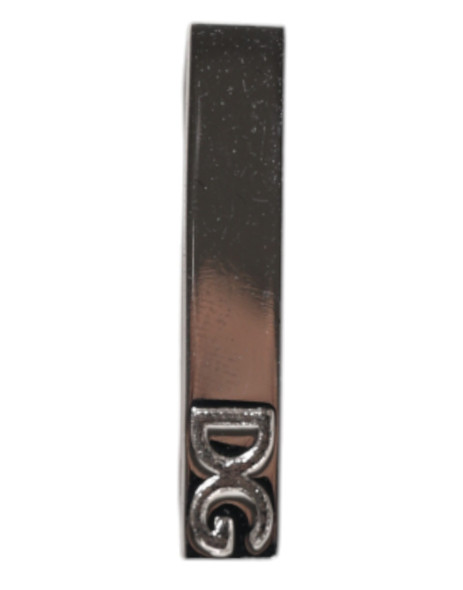 Silver Tone Brass Logo Branded Tie Clip Bar SMY10635 Silver Tone Brass Logo Branded Tie Clip Bar SMY10635