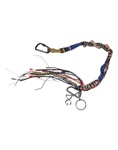 Dolce & Gabbana Multicolor Braided Rope Logo Bag Shoulder Strap Dolce & Gabbana Multicolor Braided Rope Logo Bag Shoulder Strap