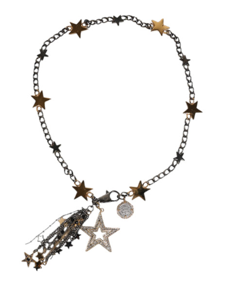Dolce & Gabbana Silver Gold Brass Embellished Waist Chain Belt Dolce & Gabbana Silver Gold Brass Embellished Waist Chain Belt