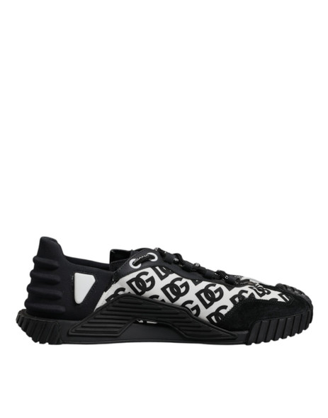 Dolce & Gabbana Black Logo Lace Up Low Top NS1 Sneakers Shoes MV7205 Dolce & Gabbana Black Logo Lace Up Low Top NS1 Sneakers Shoes MV7205