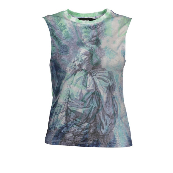 Light Blue Polyester Women Top Light Blue Polyester Women Top