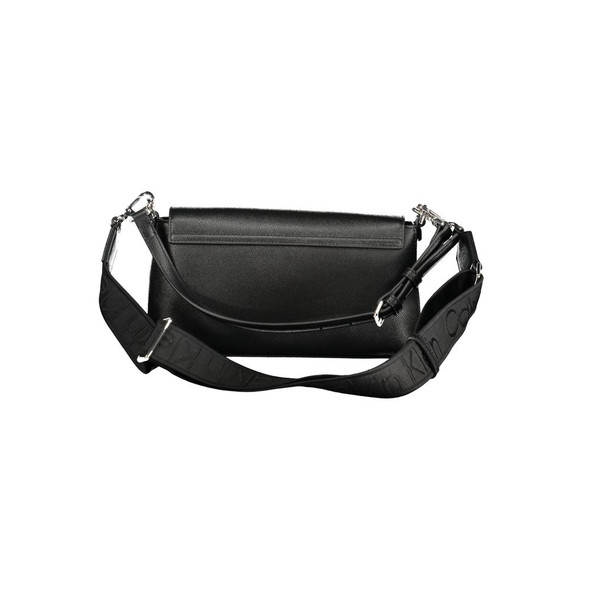 Black Polyethylene Women Handbag CA-36317 Black Polyethylene Women Handbag CA-36317