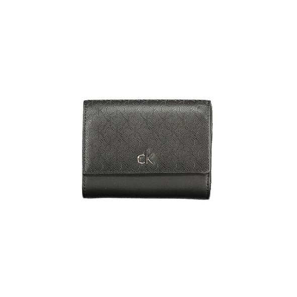 Black Polyester Women Wallet CA-36319 Black Polyester Women Wallet CA-36319