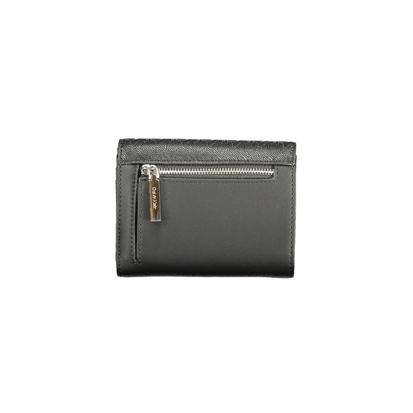 Black Polyester Women Wallet CA-36319 Black Polyester Women Wallet CA-36319