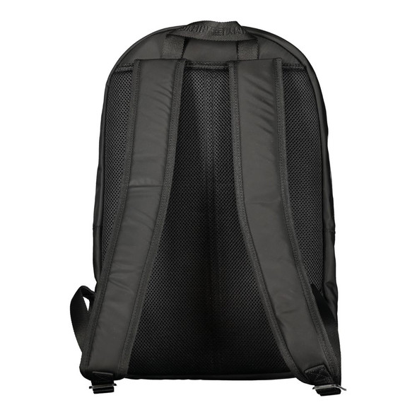 Black Polyester Men Backpack TO-36357 Black Polyester Men Backpack TO-36357