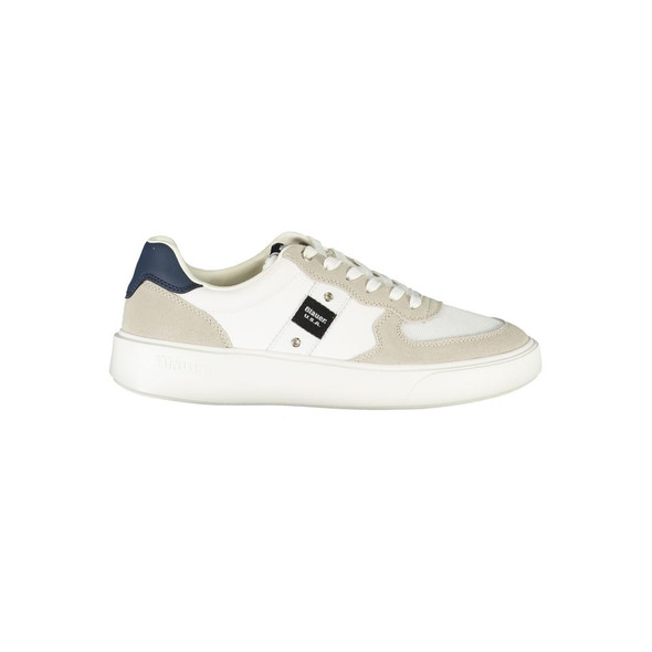 Blauer White Leather Men Sneaker BL-36375 Blauer White Leather Men Sneaker BL-36375