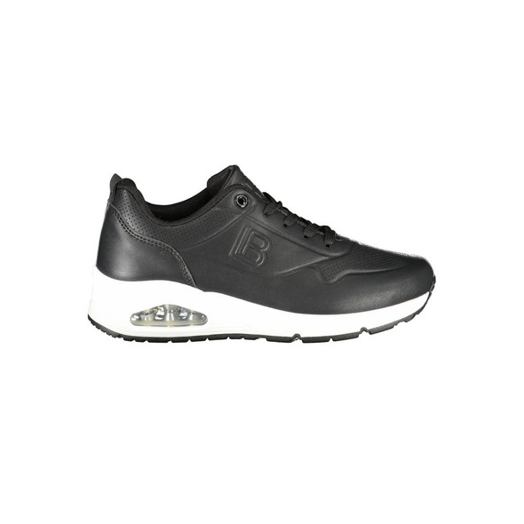 Black Polyester Women Sneaker LA-36503 Black Polyester Women Sneaker LA-36503