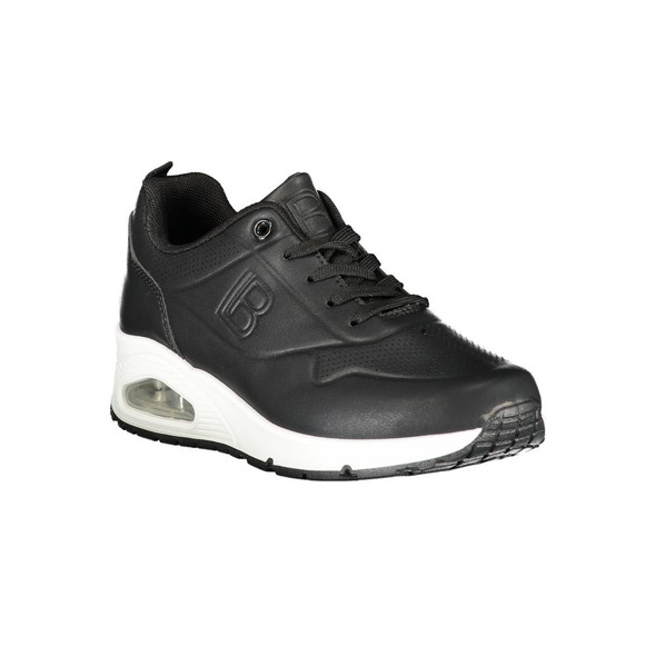 Black Polyester Women Sneaker LA-36503 Black Polyester Women Sneaker LA-36503