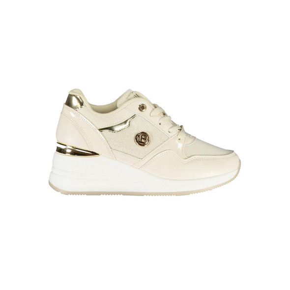 Laura Biagiotti Beige Synthetic Women Sneaker Laura Biagiotti Beige Synthetic Women Sneaker