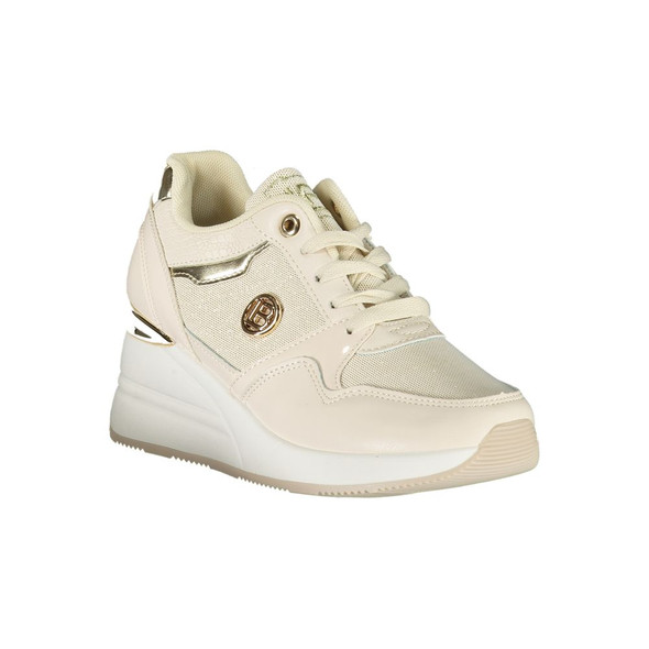 Laura Biagiotti Beige Synthetic Women Sneaker Laura Biagiotti Beige Synthetic Women Sneaker