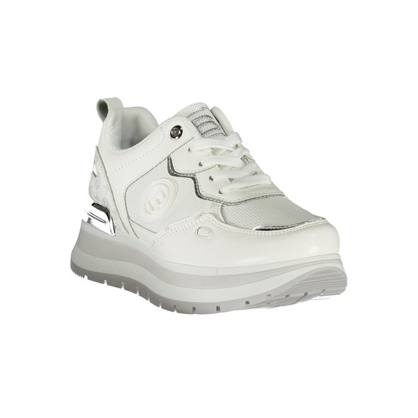 White Polyester Women Sneaker LA-36507 White Polyester Women Sneaker LA-36507