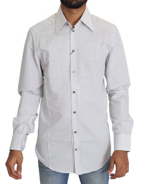 Black White Polka Dots Dress Shirt Black White Polka Dots Dress Shirt