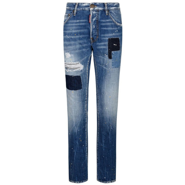 Dsquared² Blue Cotton Jeans & Pant Dsquared² Blue Cotton Jeans & Pant