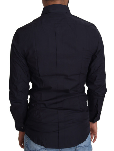 Navy Blue Cotton Formal Dress Shirt Navy Blue Cotton Formal Dress Shirt