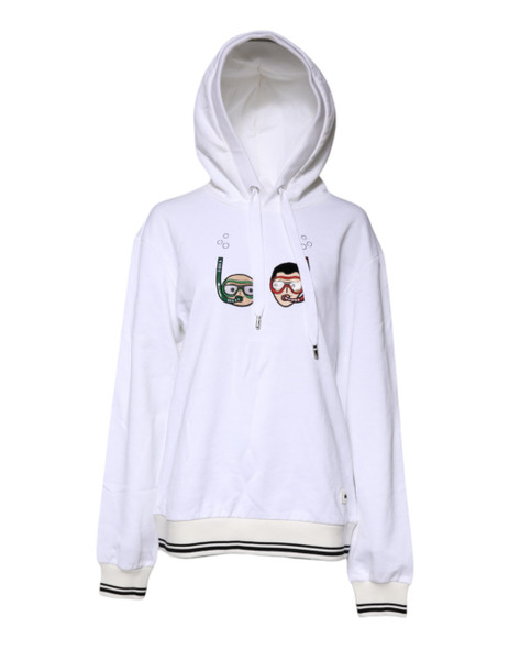 Dolce & Gabbana White #DGFamily Hooded Sweatshirt Sweater Dolce & Gabbana White #DGFamily Hooded Sweatshirt Sweater