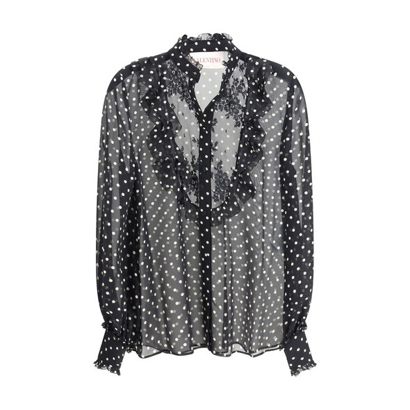 Polka dot silk Shirt Polka dot silk Shirt
