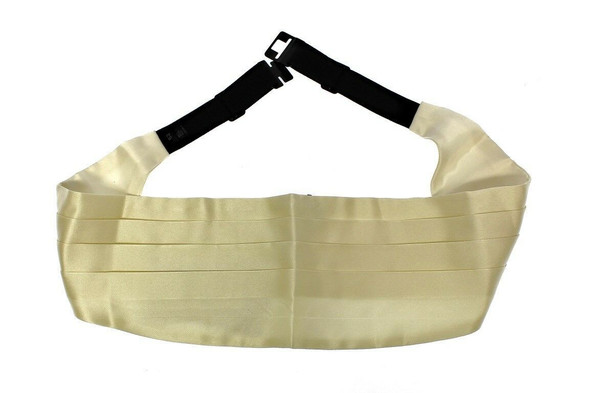 White Waist Silk Cummerbund Belt White Waist Silk Cummerbund Belt