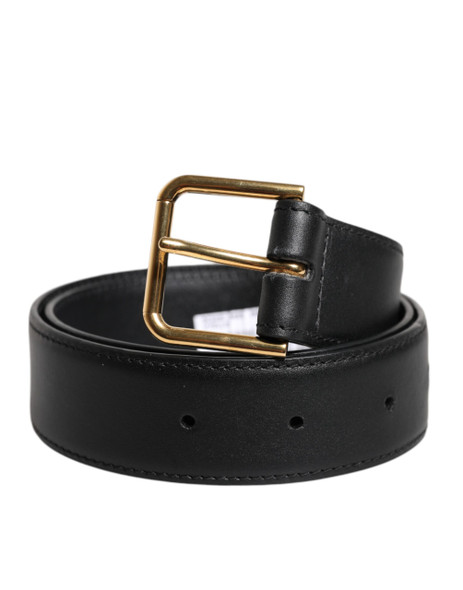 Dolce & Gabbana Black Leather Metal Buckle Classic Belt BEL9301 Dolce & Gabbana Black Leather Metal Buckle Classic Belt BEL9301