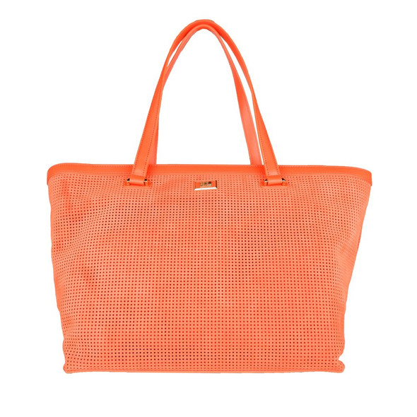Orange Calfskin Women Handbag Orange Calfskin Women Handbag