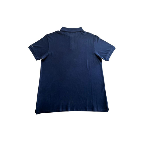 Trussardi Beachwear Blue Cotton Men Polo Shirt Trussardi Beachwear Blue Cotton Men Polo Shirt