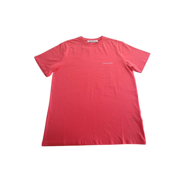 Trussardi Beachwear Red Cotton Men T-Shirt Trussardi Beachwear Red Cotton Men T-Shirt