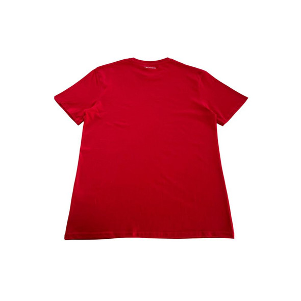 Trussardi Beachwear Red Cotton Men T-Shirt TR-24797 Trussardi Beachwear Red Cotton Men T-Shirt TR-24797