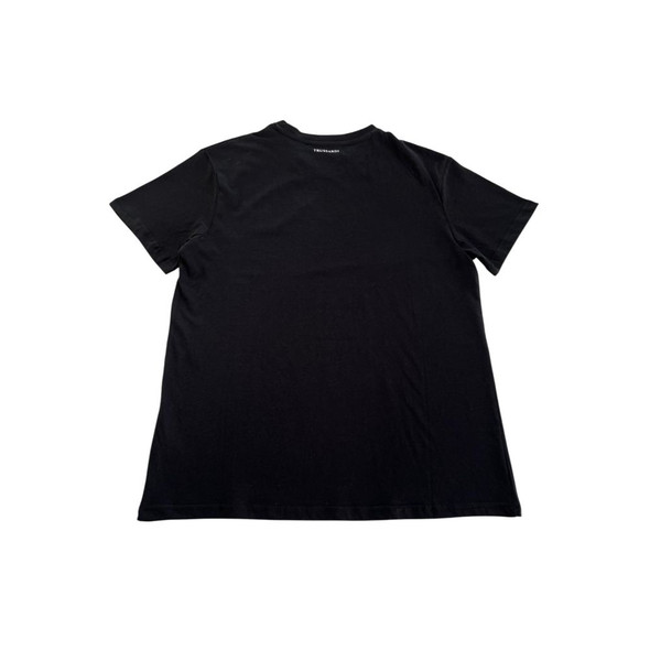 Trussardi Beachwear Black Cotton Men T-Shirt TR-24794 Trussardi Beachwear Black Cotton Men T-Shirt TR-24794