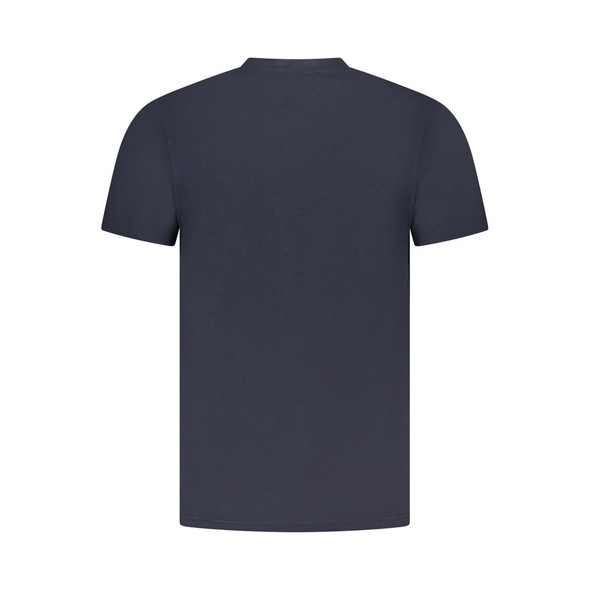 Cavalli Class Blue Cotton Men T-Shirt CA-36653 Cavalli Class Blue Cotton Men T-Shirt CA-36653