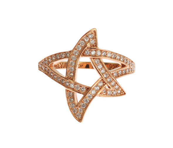 Nialaya Womens Clear CZ Gold 925 Silver Ring Nialaya Womens Clear CZ Gold 925 Silver Ring