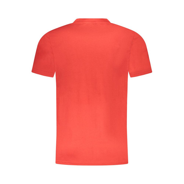 Cavalli Class Red Cotton Men T-Shirt CA-36710 Cavalli Class Red Cotton Men T-Shirt CA-36710